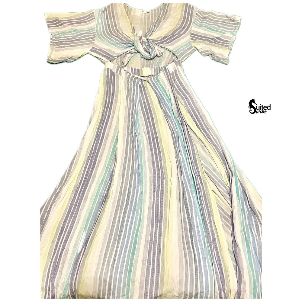 Striped Wrap Dress